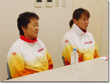 右：山田沙知子選手